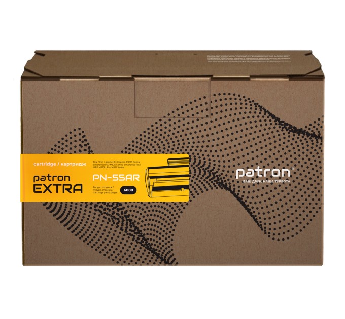 Картридж сумісний HP 55A (CE255A) Extra Patron (PN-55AR)