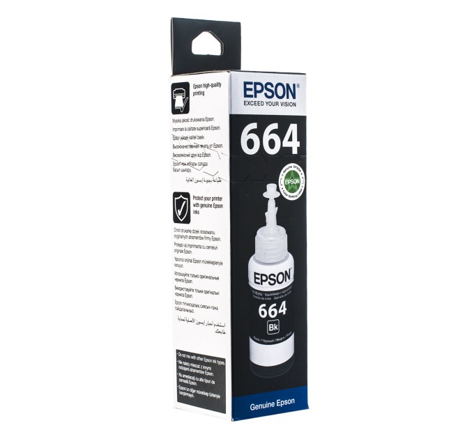 Чорнило L100/L200 чорні, 70 мл Epson (C13T66414A)