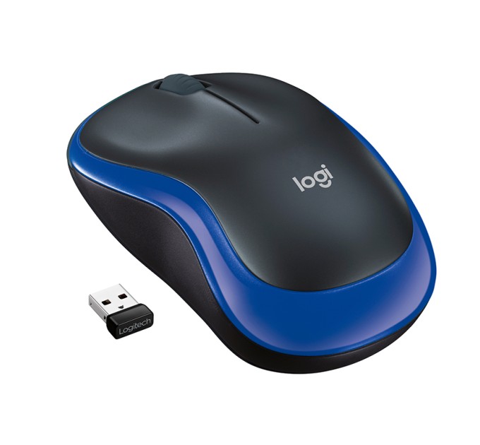 Миша бездротова M185 Cordless, синя Logitech (910-002239/910-002236)