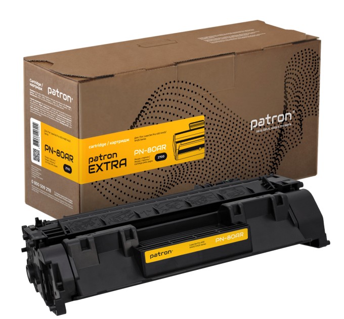 Картридж сумісний HP 80A (CF280A) Extra Patron (PN-80AR)
