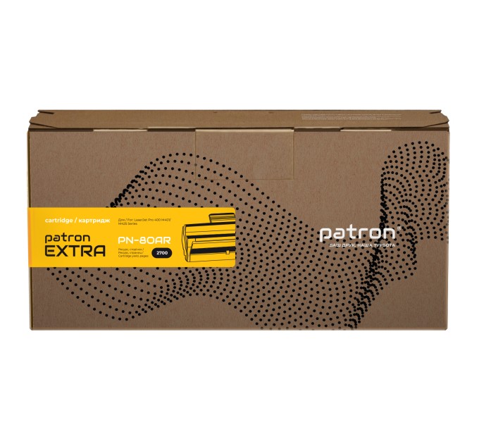 Картридж сумісний HP 80A (CF280A) Extra Patron (PN-80AR)