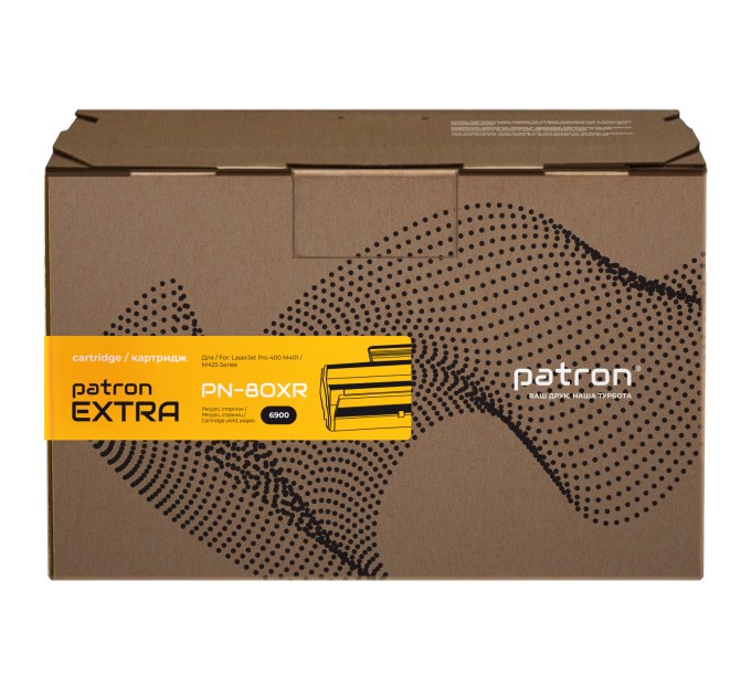 Картридж сумісний HP 80X (CF280X) Extra Patron (PN-80XR)
