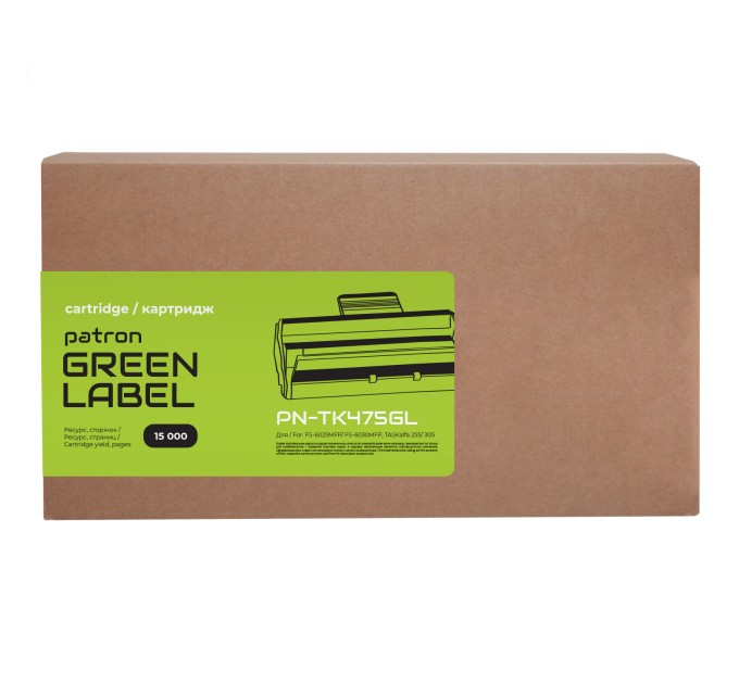 Тонер-картридж сумісний Kyocera Mita TK-475 Green Label Patron (PN-TK475GL)