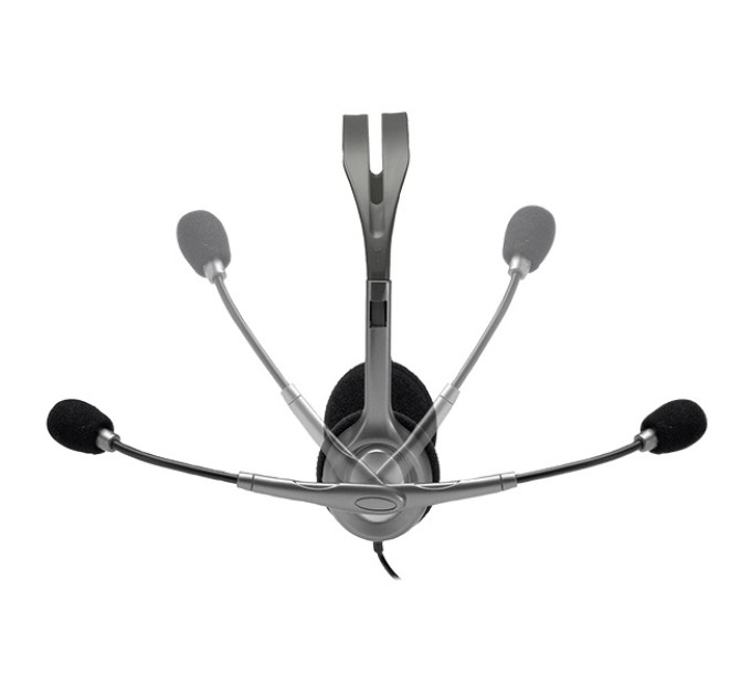 Гарнітура дротова  H110 Stereo, сіро-срібляста Logitech (981-000271)