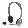 Гарнітура дротова  H110 Stereo, сіро-срібляста Logitech (981-000271)