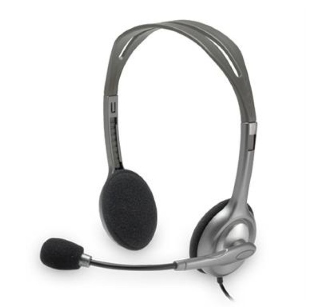 Гарнітура дротова  H110 Stereo, сіро-срібляста Logitech (981-000271)