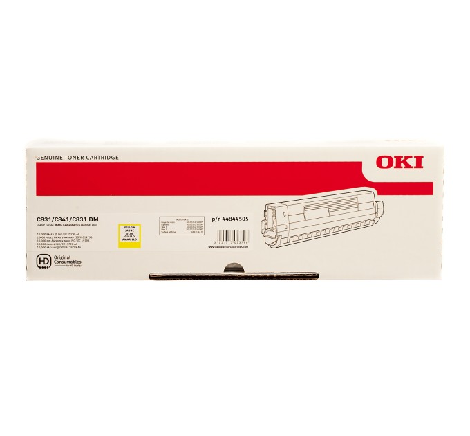 Тонер-картридж C831/841 жовтий Oki (44844505)