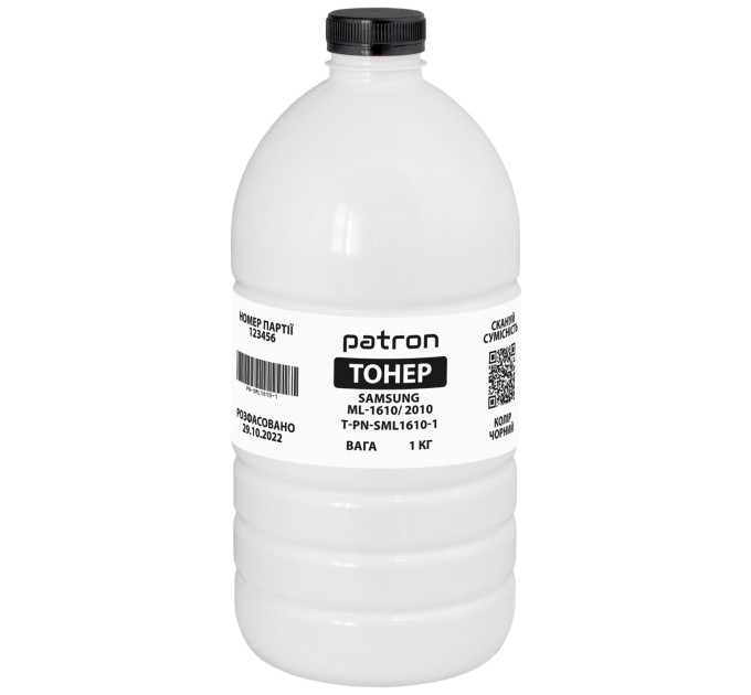 Тонер Samsung ML-1610/ML-2010 флакон, 1 кг Patron (PN-SML1610-1)