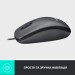 Миша USB M100 Optical, чорна Logitech (910-005003/910-006652)