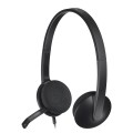 Гарнітура USB H340, чорна Logitech (981-000475)