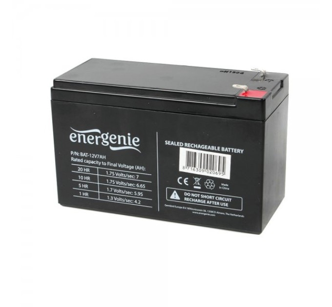 Акумулятор для ДБЖ 12В, 7 Aг Energenie (BAT-12V7AH)