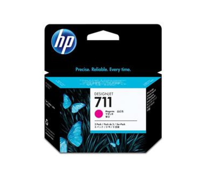 Комплект картриджів №711 3х29 мл, пурпуровий HP (CZ135A)
