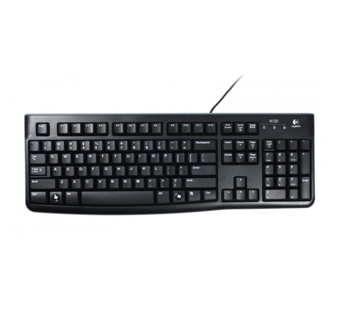 Клавіатура USB K120, Ukr, чорна Logitech (920-002643)