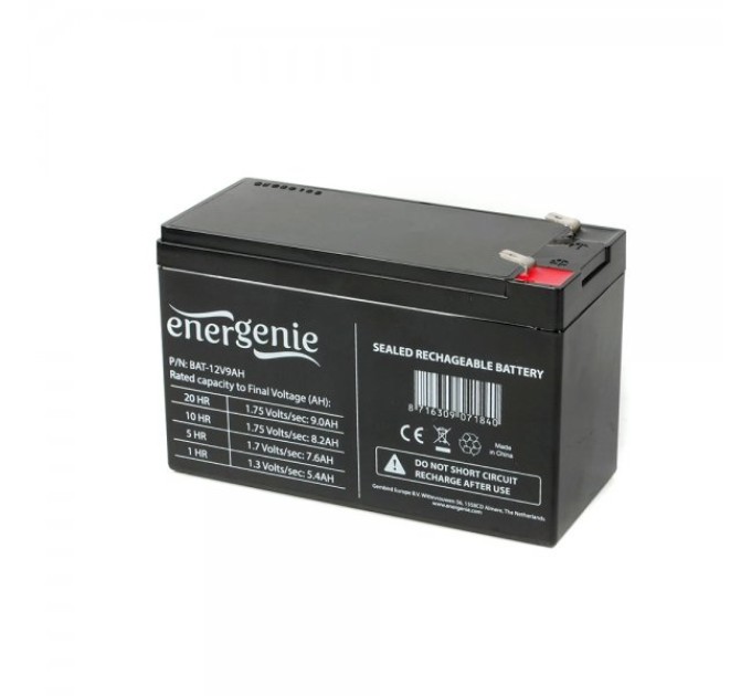 Акумулятор для ДБЖ 12В, 9 Aг Energenie (BAT-12V9AH)