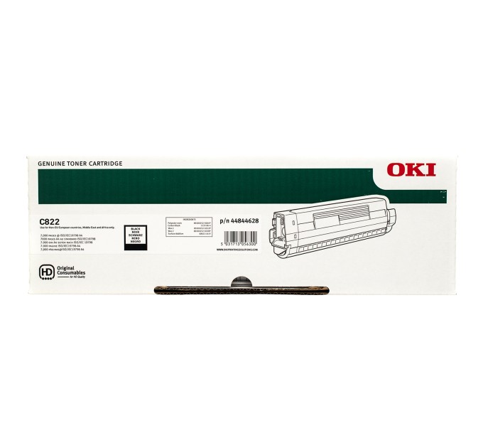 Тонер-картридж C822 чорний Oki (44844628/44844616)