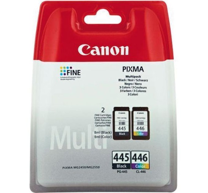 Комплект картридж PG-445 чорний + картридж CL-446 кольоровий Canon (8283B004/8283B008)
