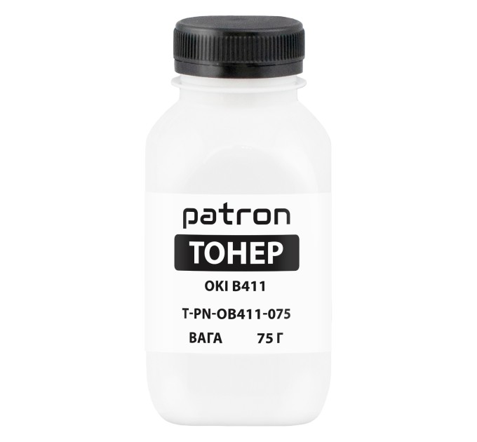 Тонер Oki B411 флакон, 75 г Patron (PN-OB411-075)