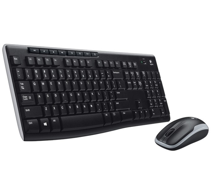Комплект клавіатура та миша бездротовий MK270 чорний Logitech (920-004518_920-004508)