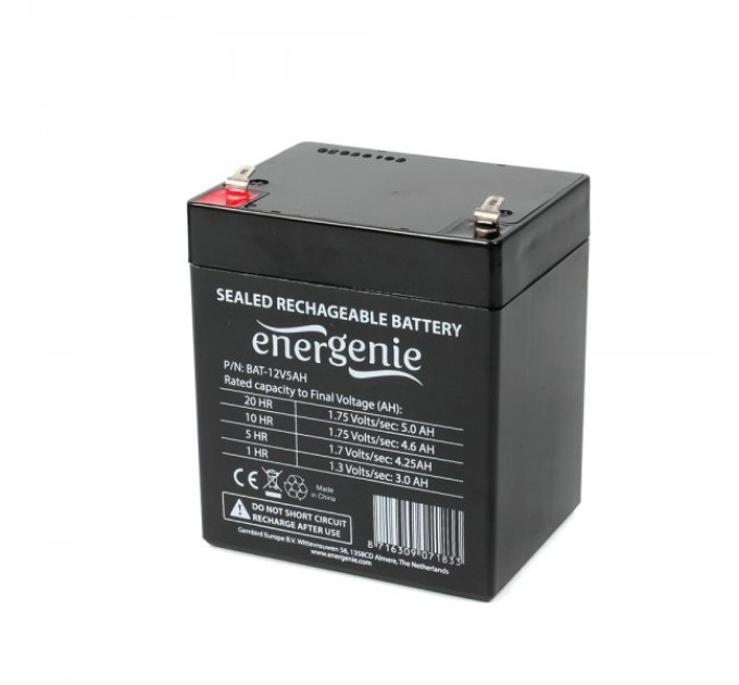 Акумулятор для ДБЖ 12В, 5 Aг Energenie (BAT-12V5AH)