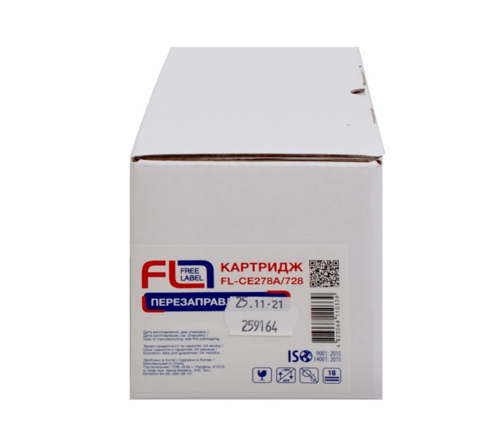 Картридж сумісний HP 78A (CE278A)/Canon 728 Free Label (FL-CE278A/728)