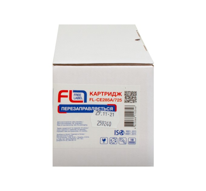 Картридж сумісний HP 85A (CE285A)/Canon 725 Free Label (FL-CE285A/725)