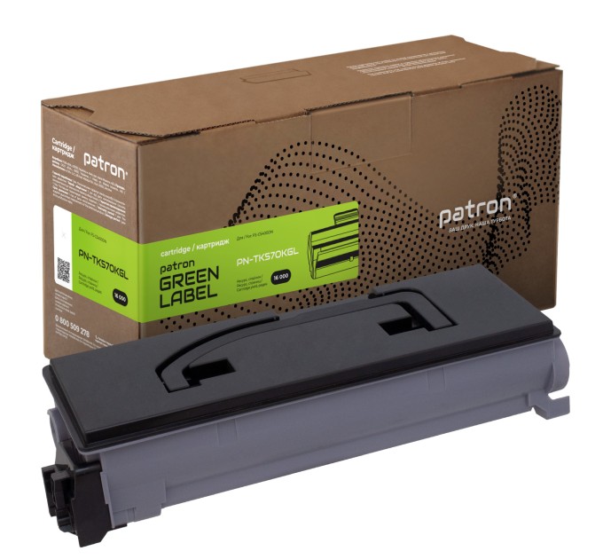 Тонер-картридж сумісний Kyocera Mita TK-570K чорний Green Label Patron (PN-TK570KGL)