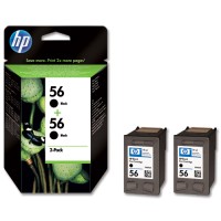 Комплект картриджів №56 чорний, 2 шт HP (C9502AE)