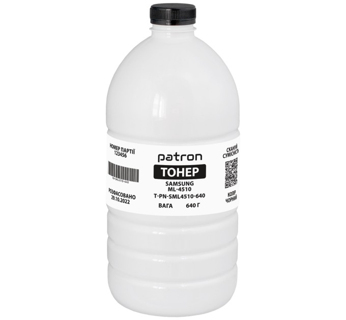 Тонер Samsung ML-4510 флакон, 640 г Patron (PN-SML4510-640)