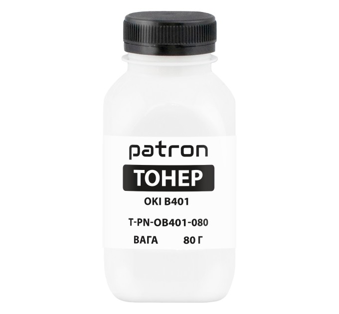 Тонер Oki B401 флакон, 80 г Patron (PN-OB401-080)