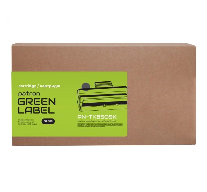 Тонер-картридж сумісний Kyocera Mita TK-8505K чорний Green Label Patron (PN-TK8505KGL)