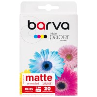 Фотопапір матовий 230 г/м2, 10x15 см, 20 арк Original Barva (IP-A230-205)