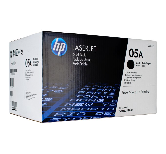 Картридж 05A чорний HP (CE505D)