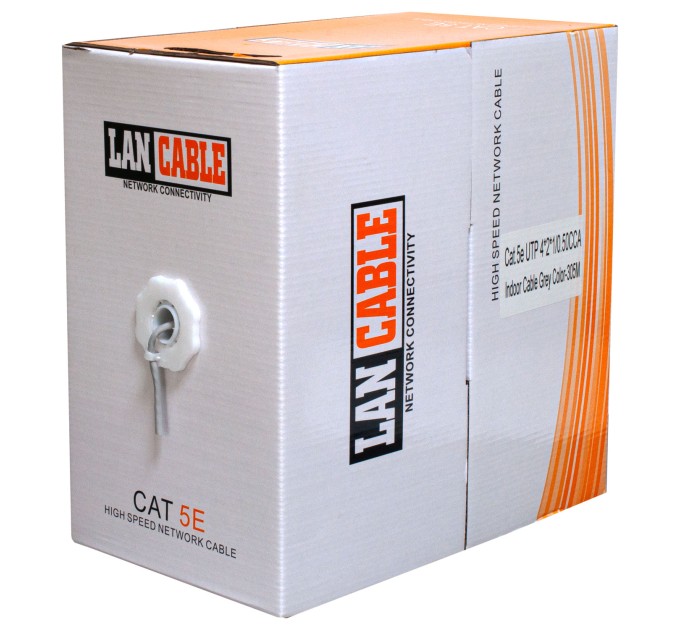 Кабель звита пара UTP CAT.5E 305 м, 4*2*0.5, біметал Patron (04001)