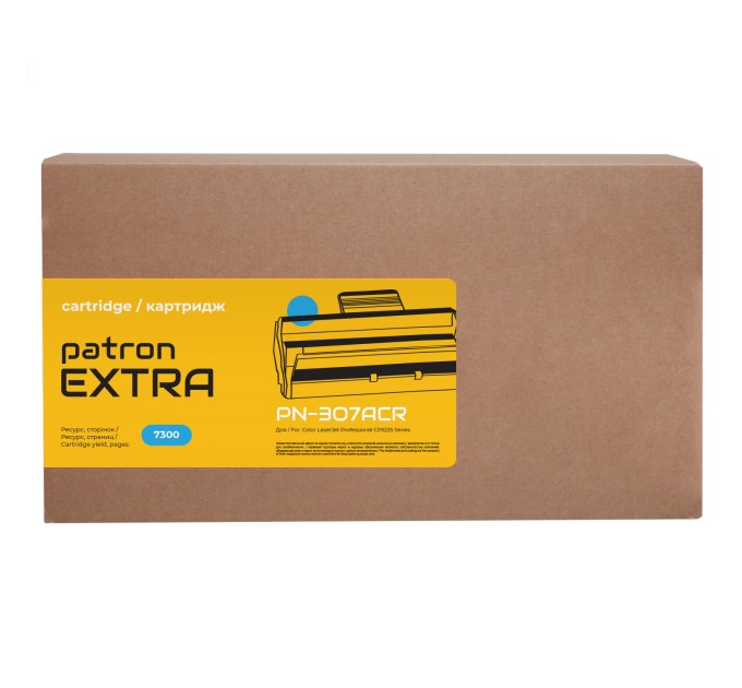 Картридж сумісний HP 307A (CE741A) блакитний Extra Patron (PN-307ACR)