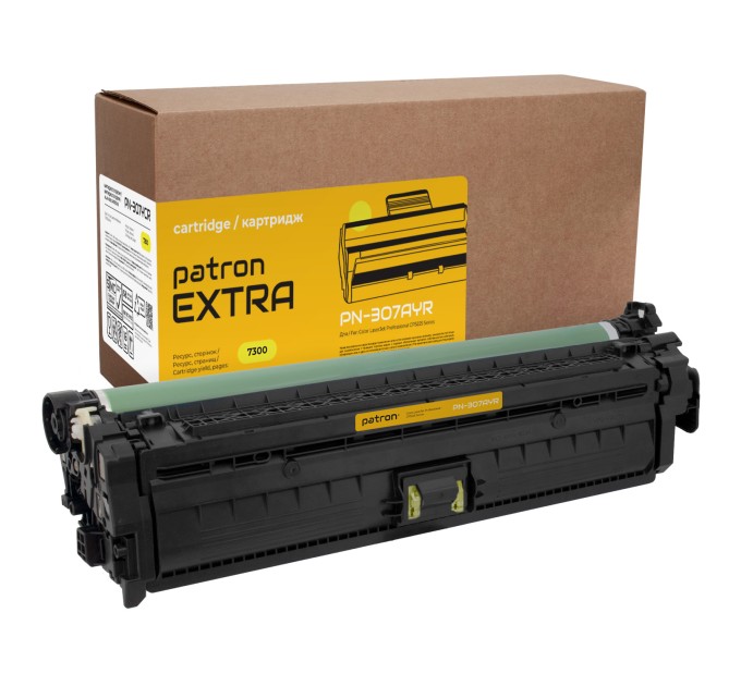 Картридж сумісний HP 307A (CE742A) жовтий Extra Patron (PN-307AYR)
