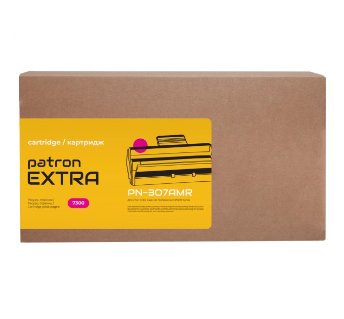Картридж сумісний HP 307A (CE743A) пурпуровий Extra Patron (PN-307AMR)
