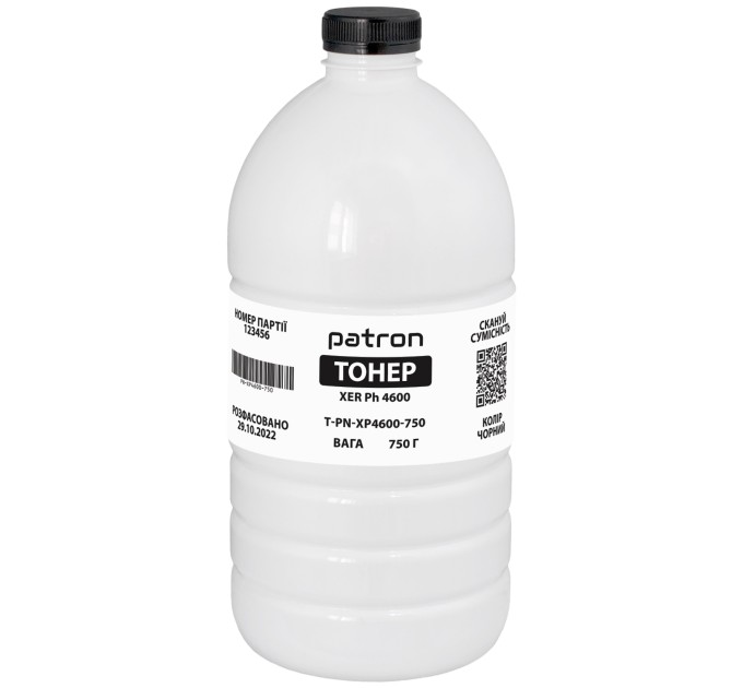 Тонер XER Ph 4600 флакон, 750 г Patron (PN-XP4600-750)