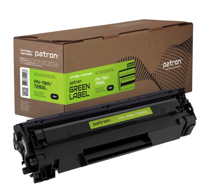Картридж сумісний HP 78A (CE278A)/Canon 728 Green Label Patron (PN-78A/728GL)