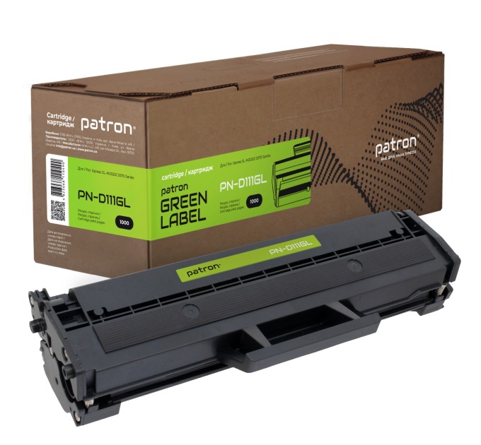 Картридж сумісний Samsung MLT-D111S (SL-M2020) Green Label Patron (PN-D111GL)