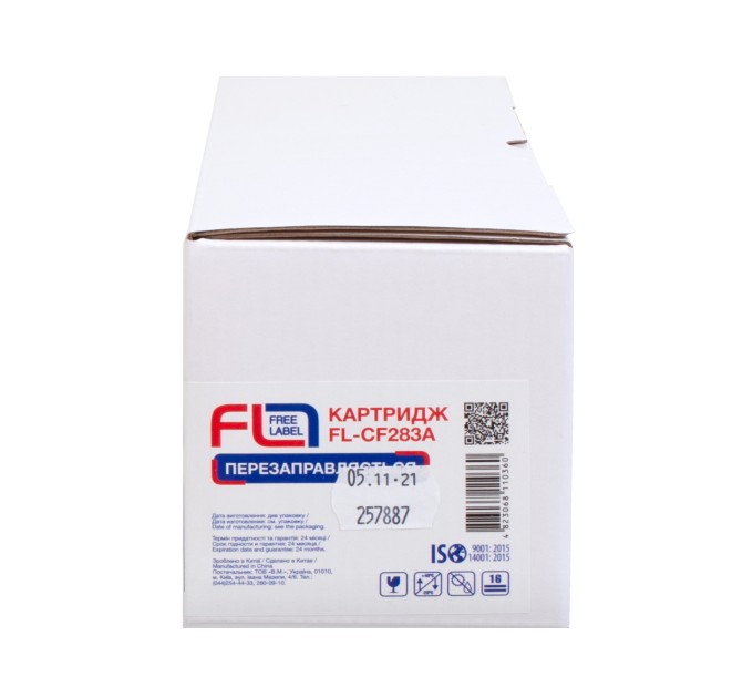 Картридж сумісний HP 83A (CF283A) Free Label (FL-CF283A)