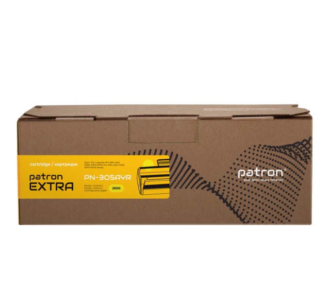 Картридж сумісний HP 305A (CE412A) жовтий Extra Patron (PN-305AYR)