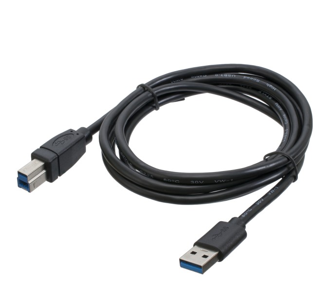 Кабель для принтера USB 3.0 AM/BM 1,8 м, чорний Patron (PN-AMBM-USB3-18)