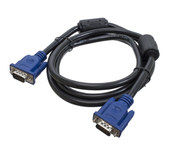 Кабель VGA-VGA 1,8 м, 2 феррити Patron (PN-VGA-VGA-18)