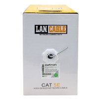 Кабель звита пара FTP CAT.5E Solid Cable 305 м, 4*2*0.50, біметал Patron (04002)