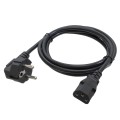 Кабель живлення ПК 1,8 м, 220v, CEE7/17-C13 PC-186, 3*0.75 мм Patron ( PN-POW-18)