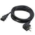 Кабель живлення ПК 3 м, 220v, CEE7/17-C13 PC-186, 3*0.75 мм Patron (PN-POW-30)