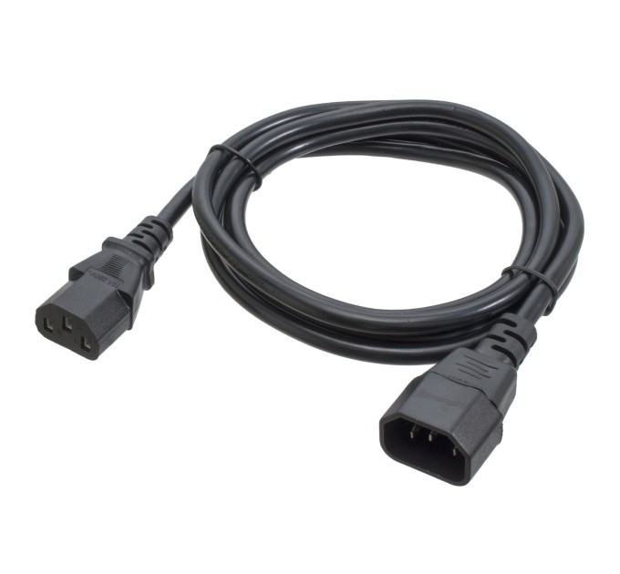 Кабель живлення ПК 1,8 м, 220v, C13-C14 PC-189 Patron (PN-POW-EX-18)