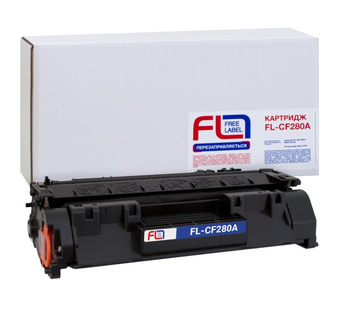 Картридж сумісний HP 80A (CF280A) Free Label (FL-CF280A)