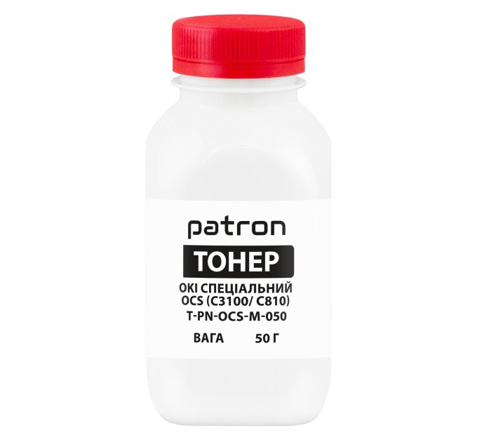 Тонер Oki спеціальний OCS флакон, 50 г, пурпуровий Patron (PN-OCS-M-050)