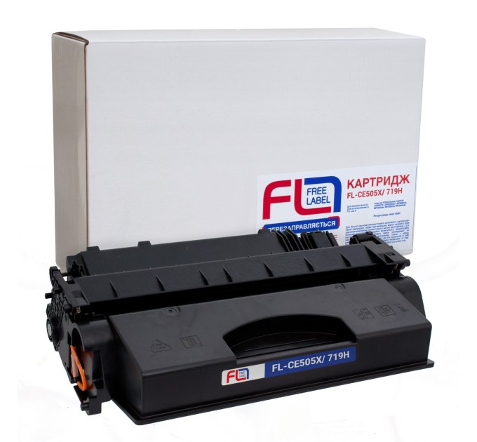 Картридж сумісний HP 05X (CE505X)/Canon 719 H Free Label (FL-CE505X/719H)
